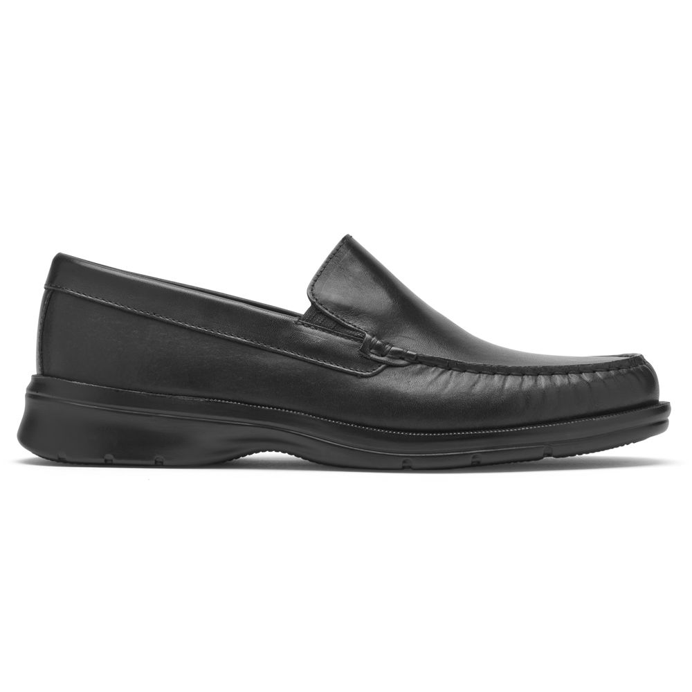 Mocassini Rockport Uomo - Palmer Venetian - Nere - FKTDSVX-91